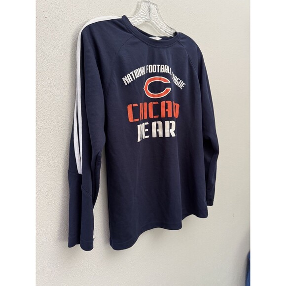 NFL TEAM APPAREL CHICAGO BEARS Youth XXL 18 Pullover Long Sleeve Shirt Navy - Picture 3 of 8